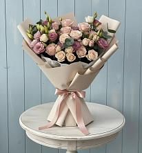 Букет цветов из:  Розы и Лизиантусы #REPLACE_PRED# Аркадаке