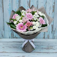 Букет цветов из:  Герберы, Альстромерии и Хризантемы #REPLACE_PRED# Аркадаке