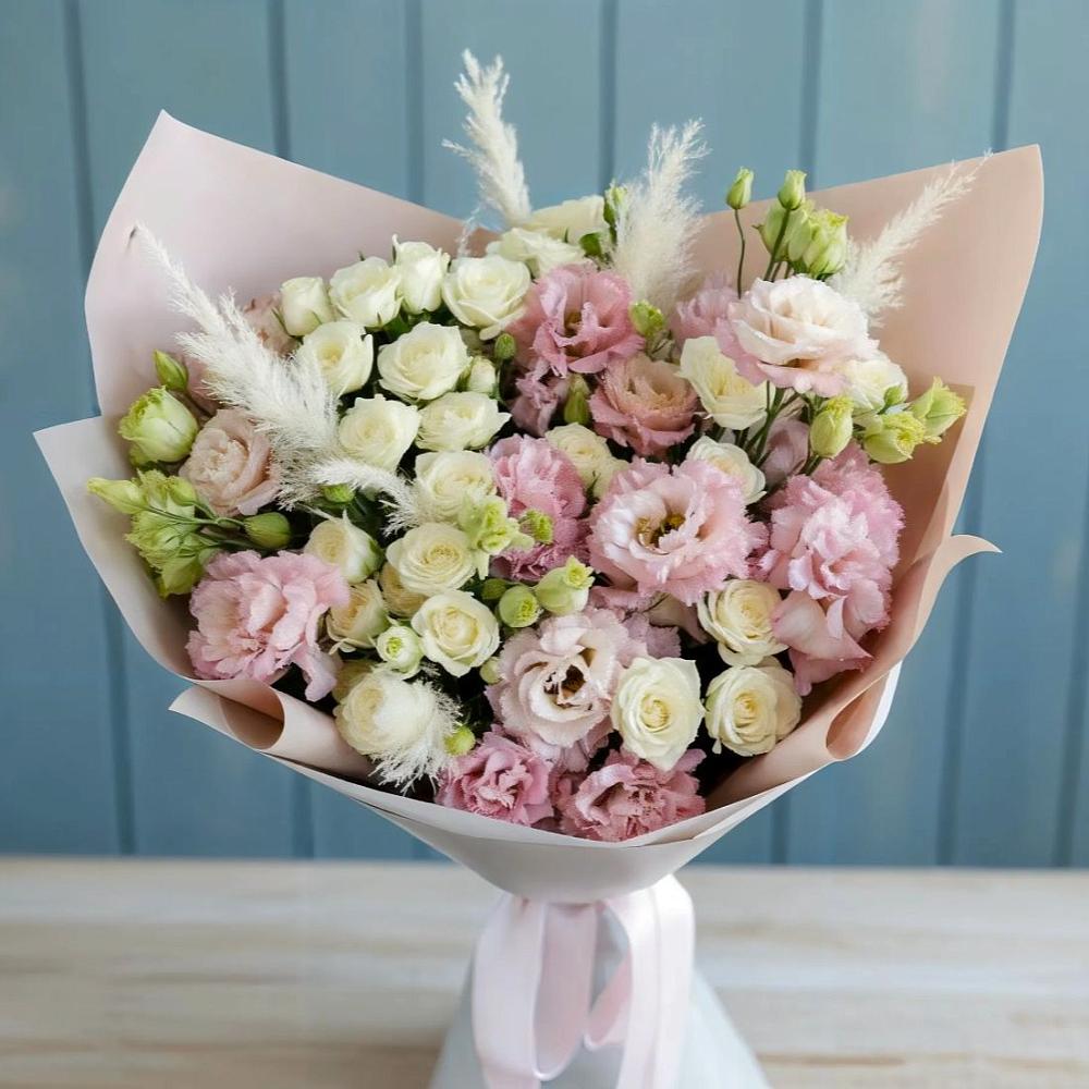 Букет цветов из: Альстромерии и Розы в Аркадаке