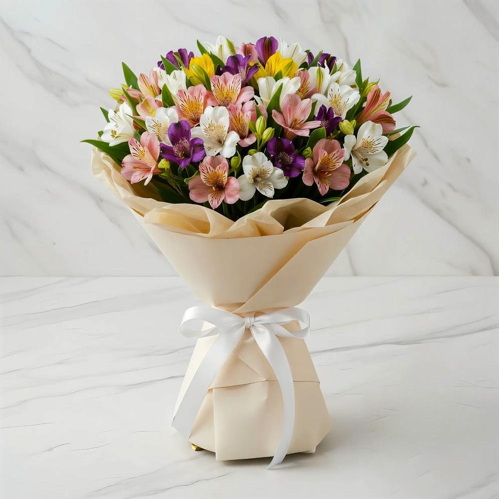 Букет цветов из: Альстромерии в Аркадаке