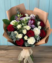 Букет цветов из:  Розы и Альстромерии в Аркадаке