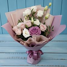 Букет цветов из:  Розы и Лизиантусы #REPLACE_PRED# Аркадаке