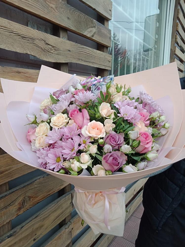 Букет цветов из: Розы и Хризантемы в Аркадаке