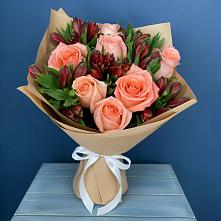 Букет цветов из:  Розы и Альстромерии в Аркадаке