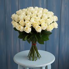 Букет 51 Белая роза Эдлесс Лав #REPLACE_PRED# Аркадаке