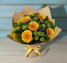 Букет цветов из:  Герберы и Хризантемы в Аркадаке