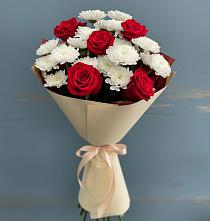 Букет цветов из:  Розы и Хризантемы в Аркадаке