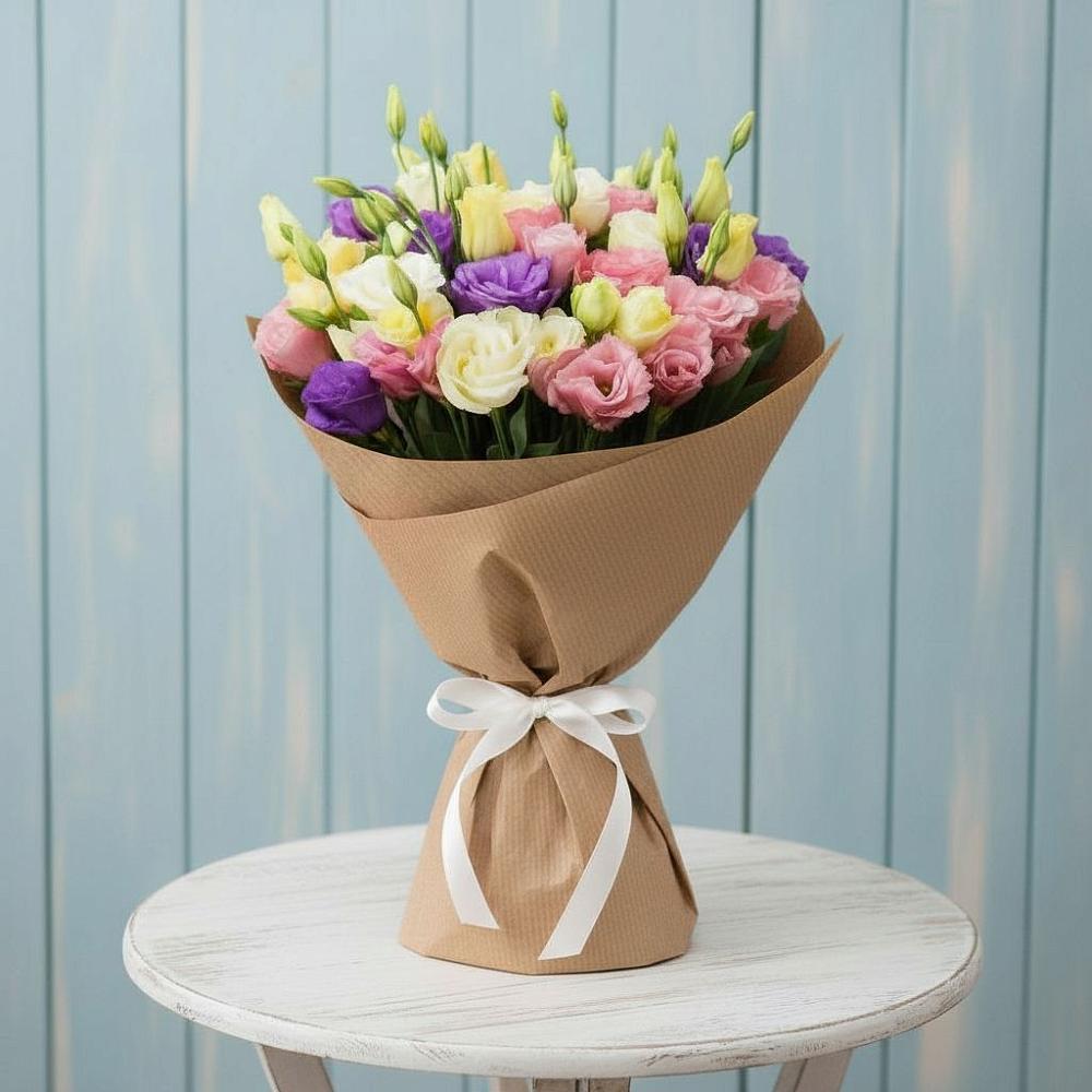 Букет цветов из: Лизиантусы в Аркадаке