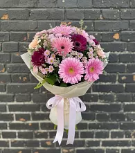 Букет цветов из:  Герберы и Хризантемы в Аркадаке