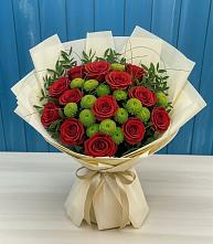 Букет цветов из:  Розы и Хризантемы в Аркадаке