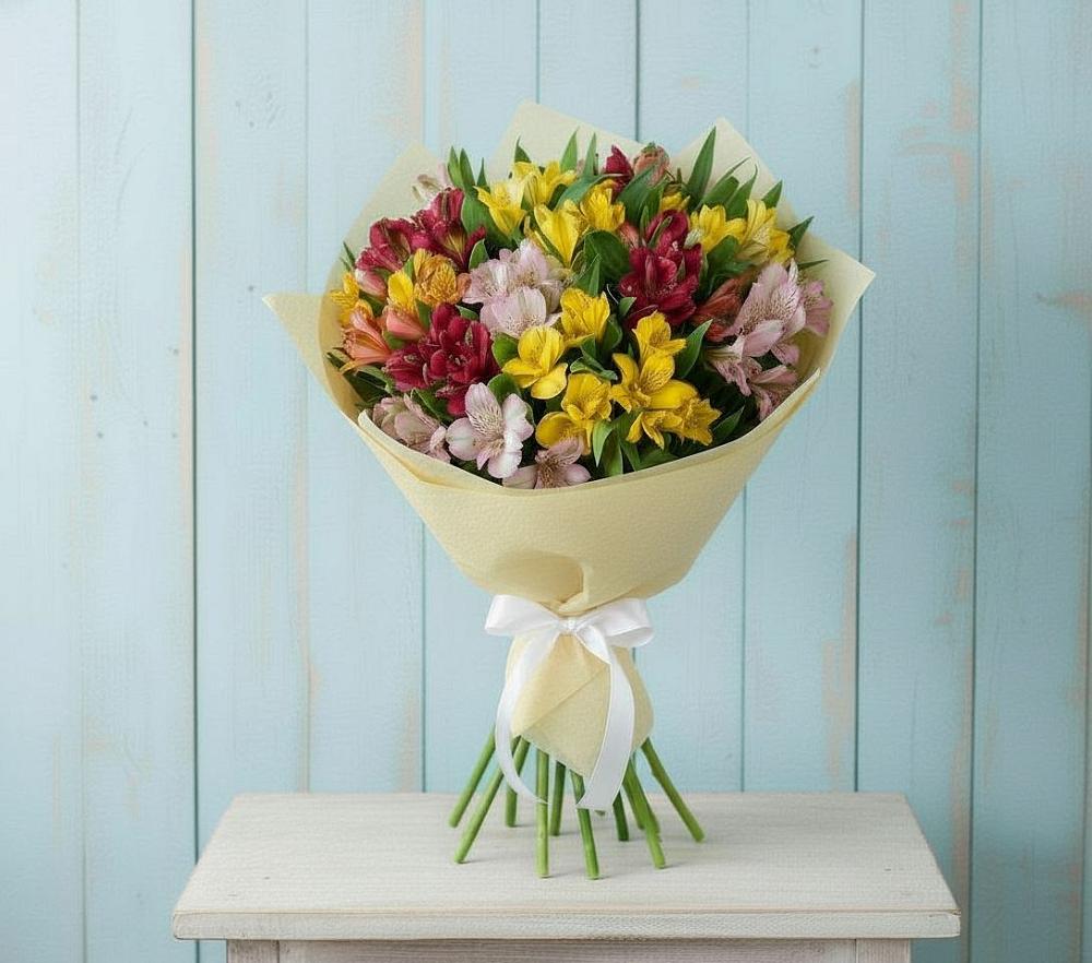 Букет цветов из: Альстромерии в Аркадаке