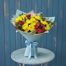 Букет цветов из:  Альстромерии и Хризантемы #REPLACE_PRED# Аркадаке