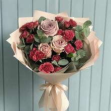 Букет цветов из:  Гвоздики и Розы в Аркадаке
