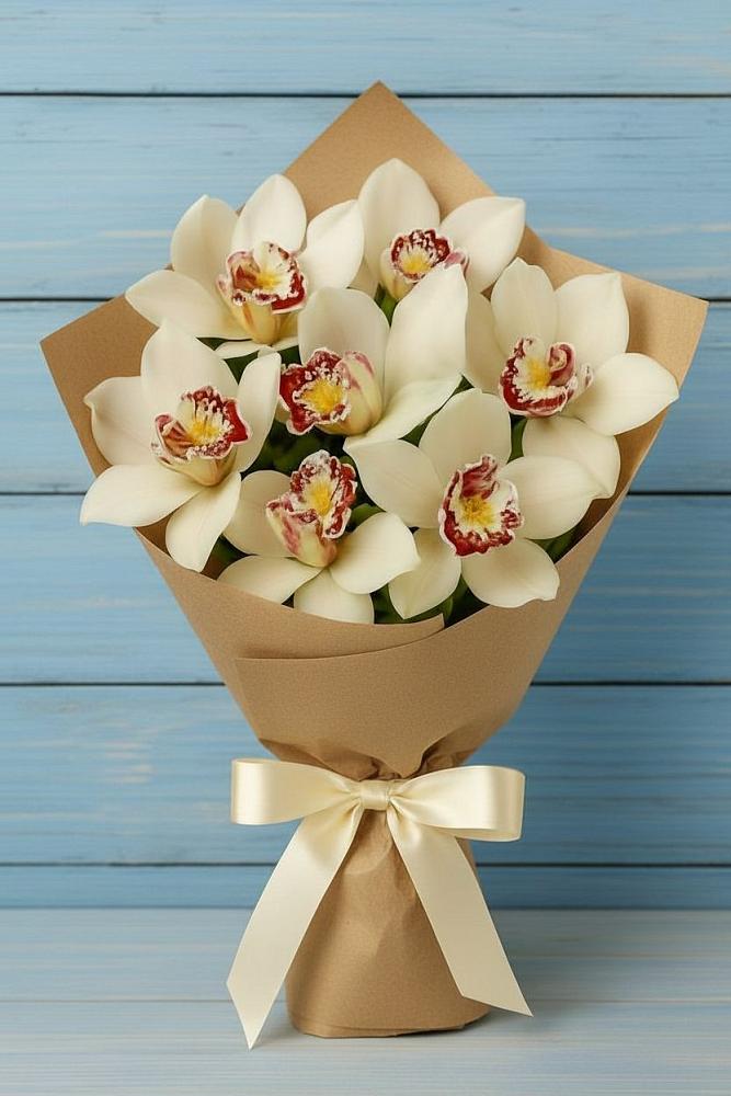 Букет цветов из: Орхидеи и Розы в Аркадаке