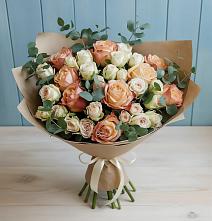 Букет цветов из:  Альстромерии и Розы #REPLACE_PRED# Аркадаке
